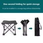 Easy fold collapsible stool design for quick setup at UK campsites.