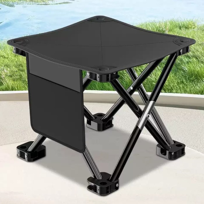 CAMPING PORTABLE FOLDING STOOL_5 Versatile mini folding stool used for fishing and camping in UK.
