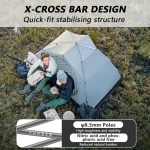 Strong lightweight aluminium alloy tent poles.