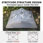 Breathable double-layer mesh inner camping tent.