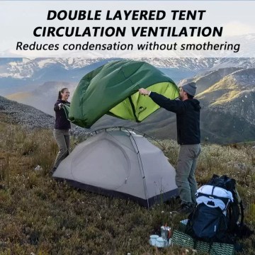 Naturehike double layer tent ventilation system reducing condensation in UK camping weather