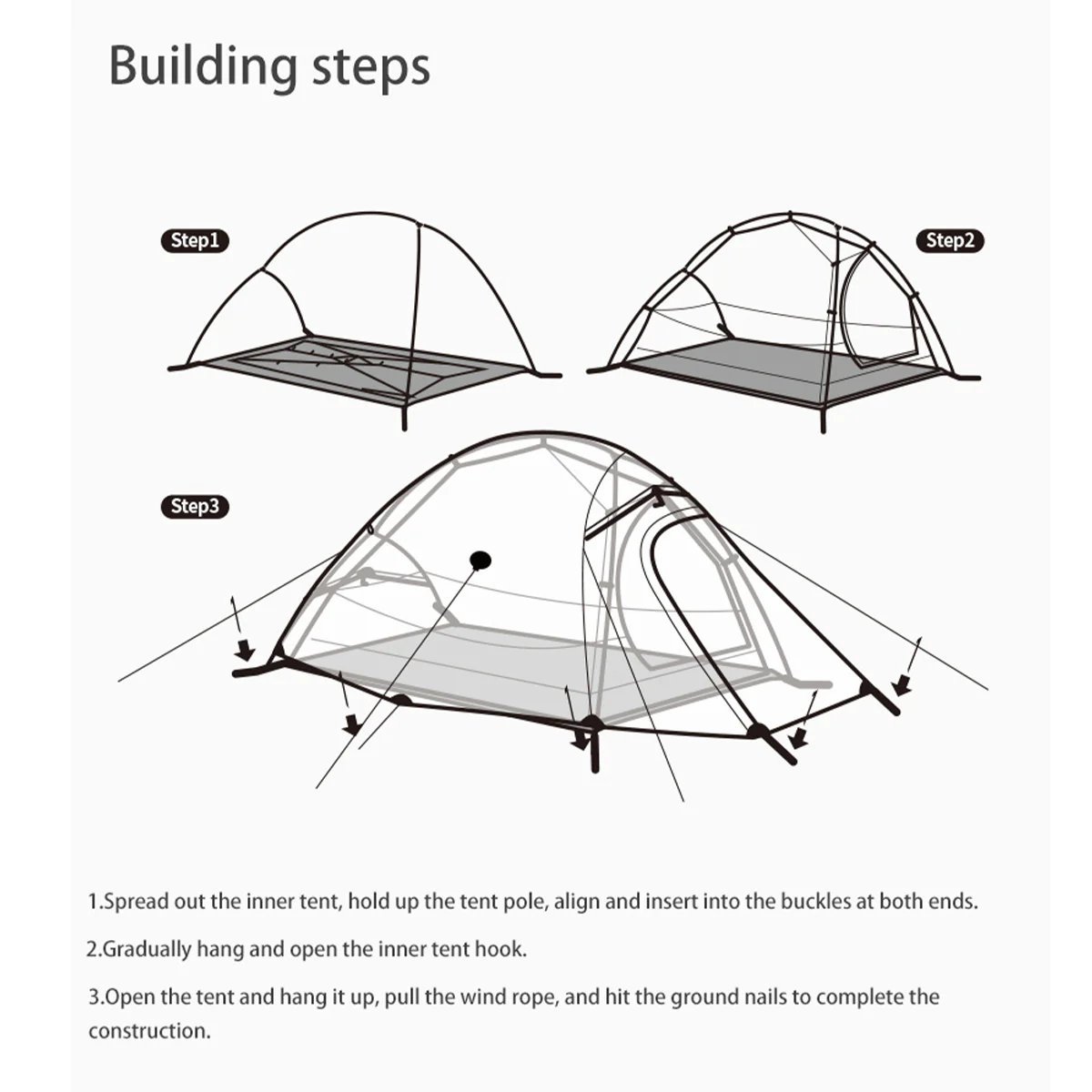 CLOUD UP 2 TENT INSTALLATION SETUP