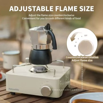 Naturehike camping stove adjustable flame control for cooking UK outdoor use