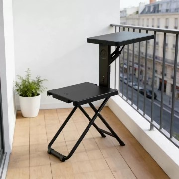 lightweight foldable desk chair set for balcony and travel UK