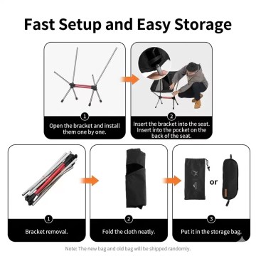 Naturehike folding camping chair easy setup and compact storage outdoor chair UK