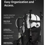 Ergonomic ventilated suspension system trekking bag.