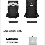 ntegrated high-visibility waterproof backpack raincover.