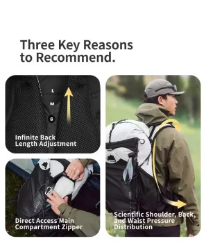 Naturehike trekking backpack adjustable straps ergonomic support outdoor UK
