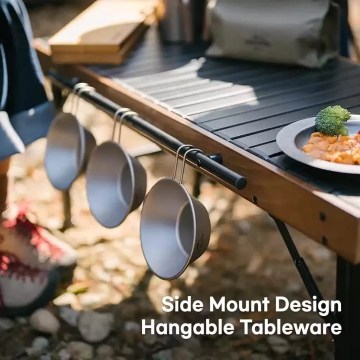 Naturehike camping table side mount design for hanging cookware and utensils UK camping