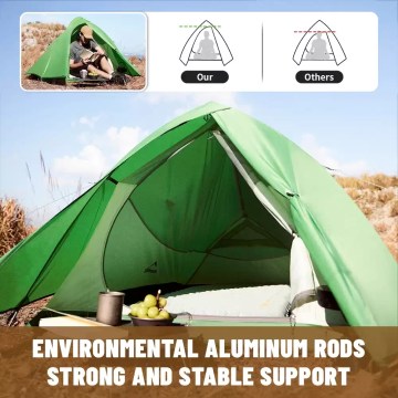 Naturehike tent interior space 1-2 person camping tent comfortable setup UK