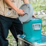 Naturehike 15L container used during a Peak District camping trip.