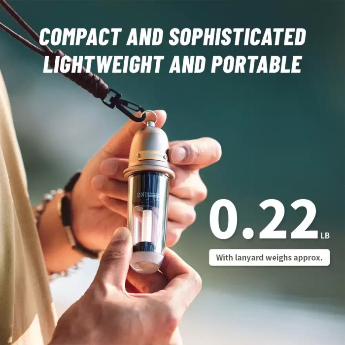 Compact multi-functional camping light with multiple brightness modes for UK hikers.