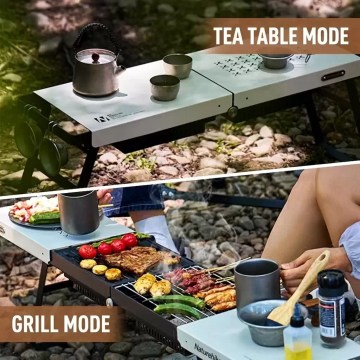 Naturehike camping table with stove setup for UK camping