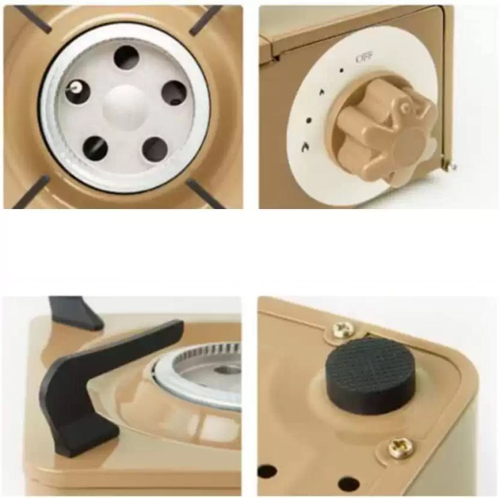 Naturehike gas stove showing the high-efficiency burner head and pot support.