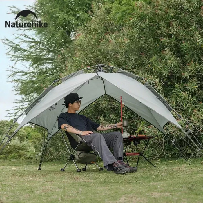 NATUREHIKE 3 PERSON AUTOMATIC POP UP TENT_2 Naturehike automatic tent pitching fast.