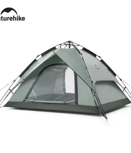 Naturehike 3-person blue pop-up tent.