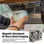 Integrated IGT table system camping stove.