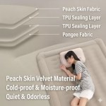 Durable puncture-resistant flocking air mattress surface