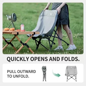 Naturehike camping chair quick fold design easy setup portable outdoor chair