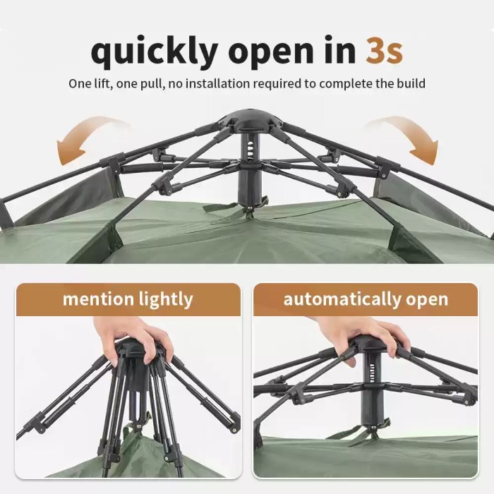 Spacious 3-person Naturehike tent interior showing high-density mesh for ventilation and UK summer insect protection.