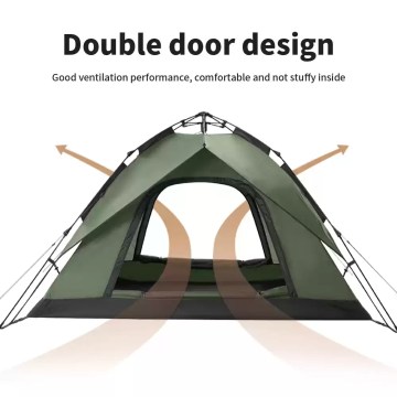 Naturehike double door camping tent with ventilation, lightweight family tent for UK camping
