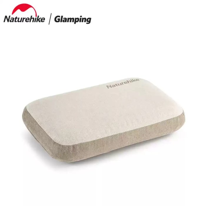 NATUREHIKE CAMPING SQUARE PILLOW_6 Naturehike inflatable square camping pillow for ergonomic head support in UK.