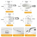 Secure stay-cool folding handles on ceramic non-stick camping pans for UK.