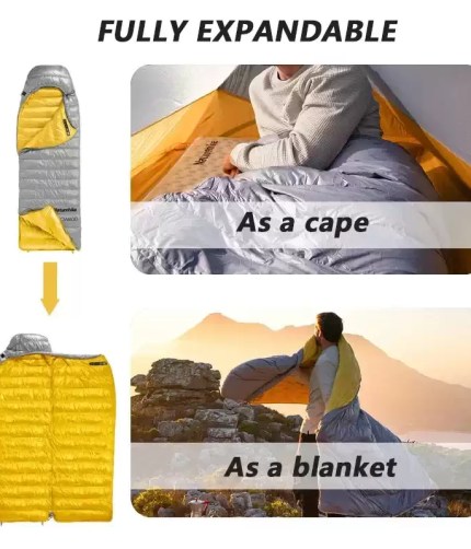 Naturehike CW700 featuring a YKK two-way anti-snag zipper system.