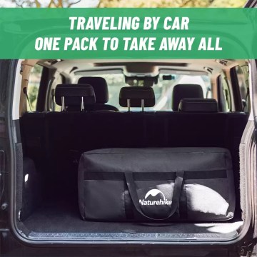 Naturehike large storage bag used in car boot camping gear organiser UK