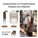 Ergonomic low-profile Kermit style folding chair perfect for UK beach camping.