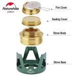 Compact portable stove folded down to a "True" pocket size, ideal for ultralight backpacking rucksacks.