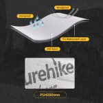 Naturehike 4-season tent featuring 20D ripstop nylon and a high waterproof rating for wet British weather.
