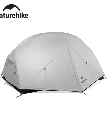 Naturehike Mongar 2-person camping tent in purple with a freestanding dome design for UK expeditions.