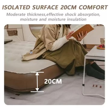 Naturehike 20cm thick inflatable camping mattress, luxury air bed for UK camping and glamping