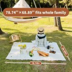 Naturehike washable picnic mat spread out for a scenic UK countryside lunch.