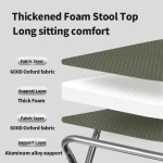 Durable breathable mesh camping chair seat.