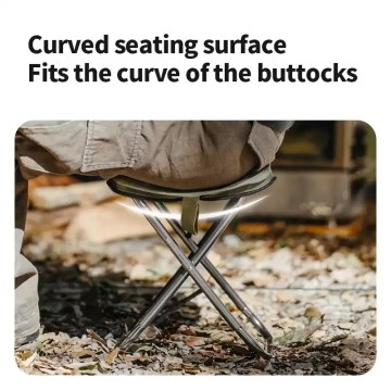 Naturehike folding stool ergonomic curved seat outdoor camping UK