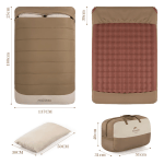 Innovative zip-together feature to create a double sleeping bag for UK.