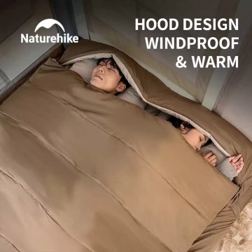 Naturehike hooded sleeping bag windproof warm camping sleeping bag UK
