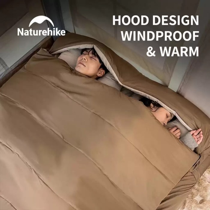 Compact compressed sleeping bag in drawstring stuff sack for easy UK travel.