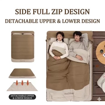 Naturehike sleeping bag full zip design connectable double sleeping bag UK