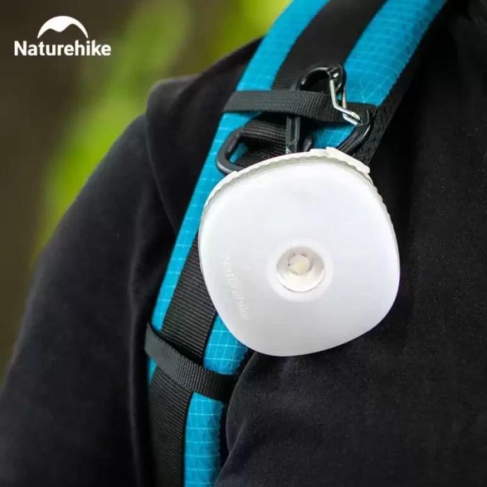 Secure magnetic clip-on sports lamp for attaching to clothes while camping UK.