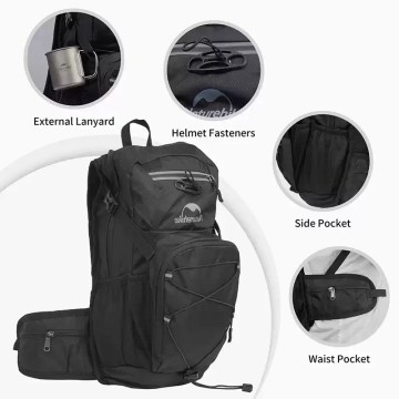 Naturehike cycling backpack compartments hydration system helmet holder UK