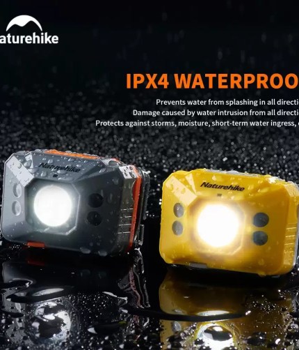IPX4 water resistant outdoor headlight for reliable use in rainy UK weather.