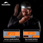 Hands-free motion sensor camping headlight for easy outdoor use in UK.