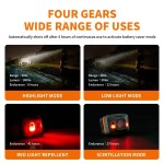 Naturehike sensor headlight providing bright illumination for a UK mountain hike.