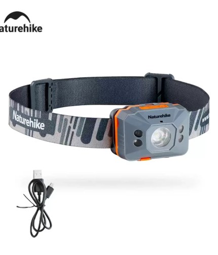 Naturehike ultralight IPX4 waterproof sensor headlight for night hiking in UK.