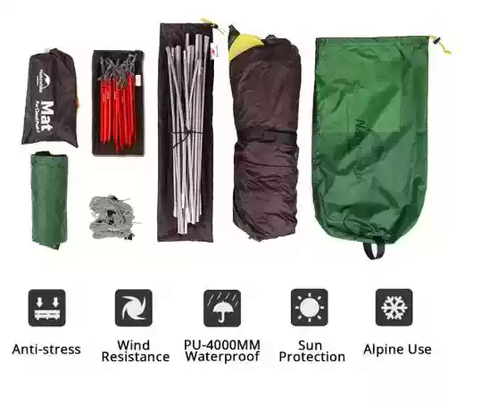 Naturehike Cloud Peak™ 2-Person 4-Season Backpacking Tent_ structural design