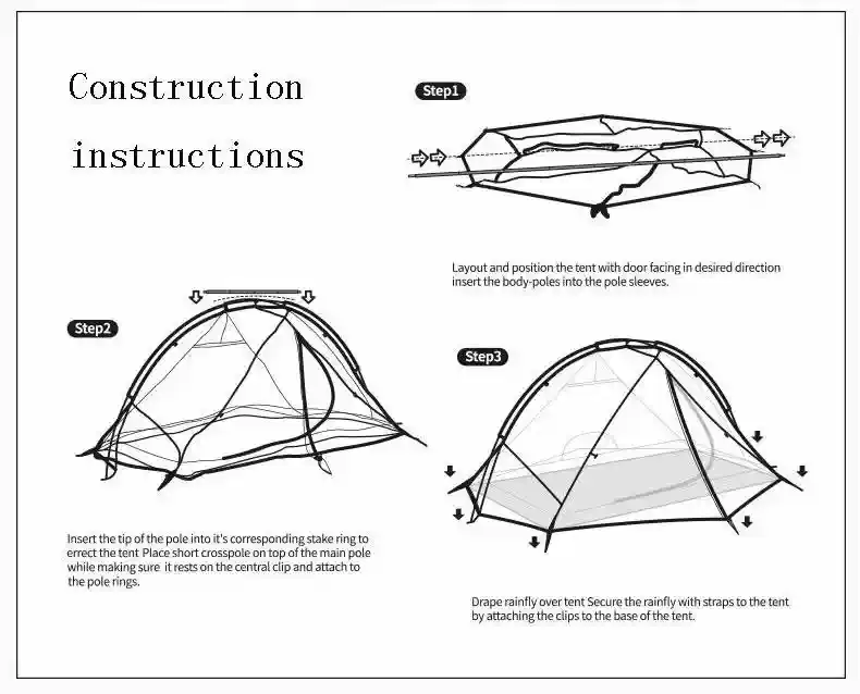 Naturehike TAGAR 2 Tents_installation setup
