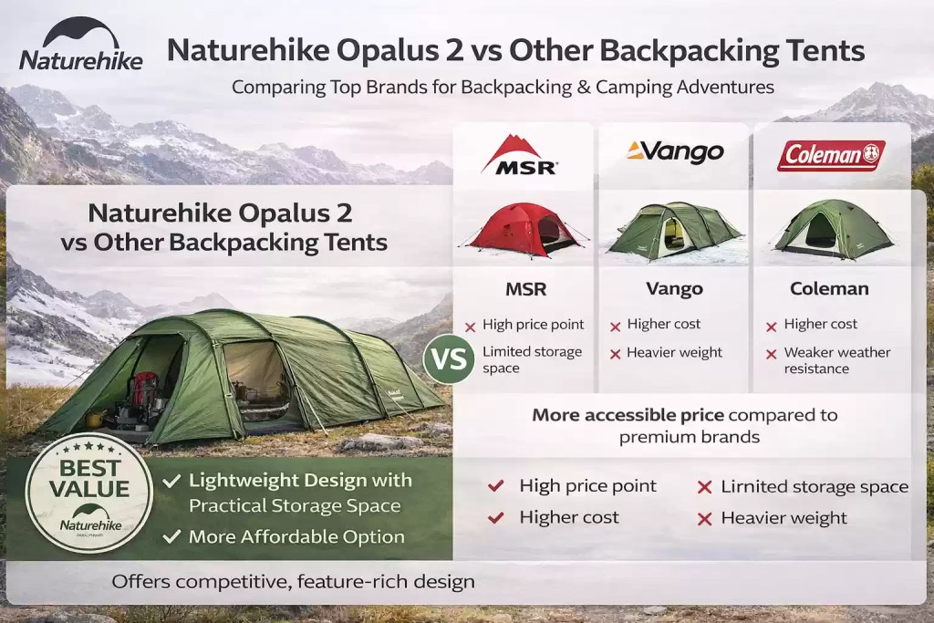 Naturehike opalus 2 vs other brands